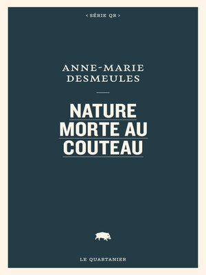 cover image of Nature morte au couteau